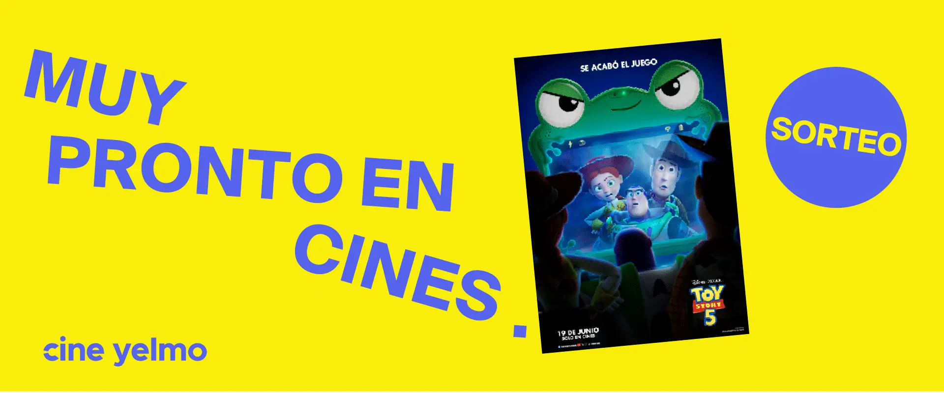 Sorteamos 50 entradas dobles para Toy Story 5